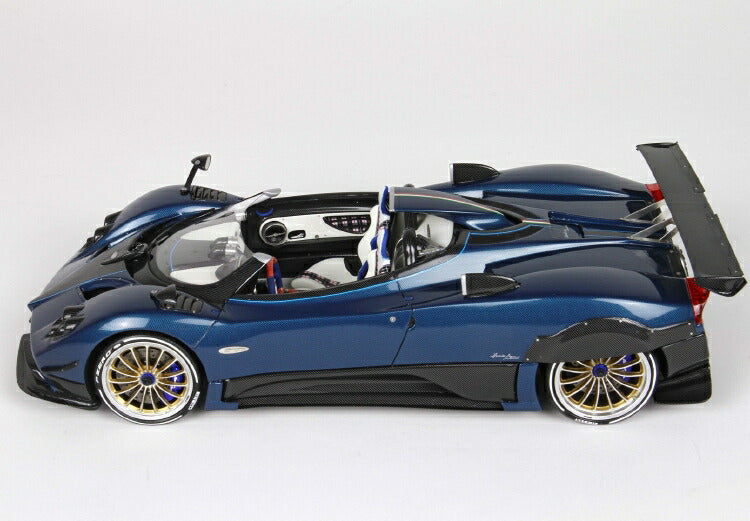 ギャラリービューアに画像をロードする, 【予約】Pagani Barchetta 2018 Carbon fiber Blue Horacio Pagani /BBR 1/18 レジンミニカー