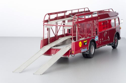 ギャラリービューアに画像をロードする, Fiatフィアット トランスポート 642 RN2 チームフェラーリ 1957 Bartoletti Red /CMC 1/18 ミニカー