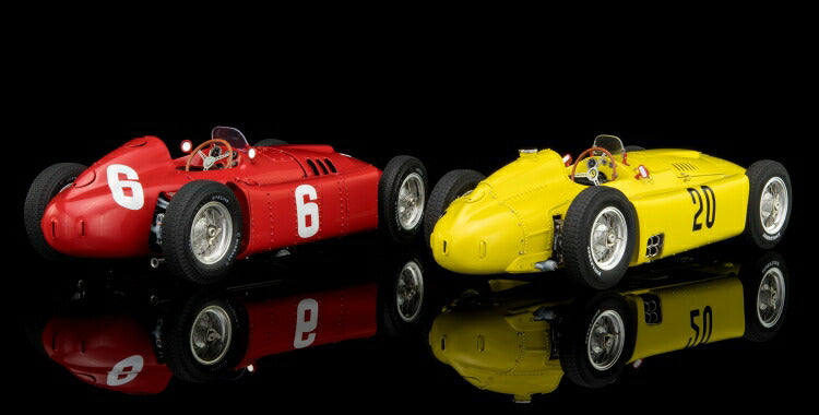 ギャラリービューアに画像をロードする, BUNDLE Ferrariフェラーリ D50 イエロー and Lancia D50レッド /CMC 1/18 レジンミニカー