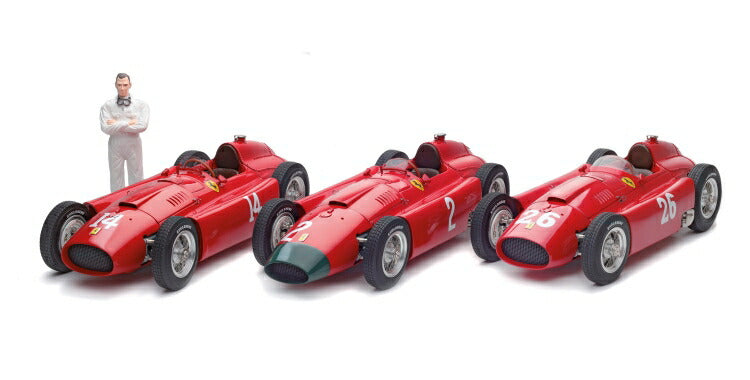 ギャラリービューアに画像をロードする, FERRARI - SET 3X F1 D50 SHORT NOSE N 14 FRENCH GP 1956 COLLINS - F1 D50 LONG NOSE N 2 GERMAN GP 1956 COLLINS - F1 D50 N 26 MONZA ITALY GP 1956 COLLINS - RED /CMC 1/18 レジンミニカー/CMC 1/18 レジンミニカー