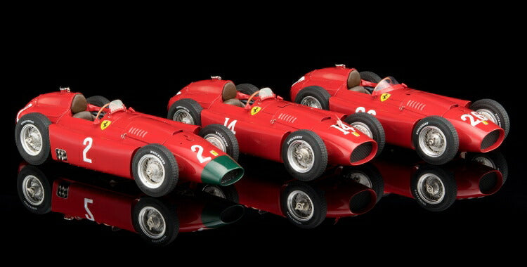 ギャラリービューアに画像をロードする, FERRARI - SET 3X F1 D50 SHORT NOSE N 14 FRENCH GP 1956 COLLINS - F1 D50 LONG NOSE N 2 GERMAN GP 1956 COLLINS - F1 D50 N 26 MONZA ITALY GP 1956 COLLINS - RED /CMC 1/18 レジンミニカー/CMC 1/18 レジンミニカー