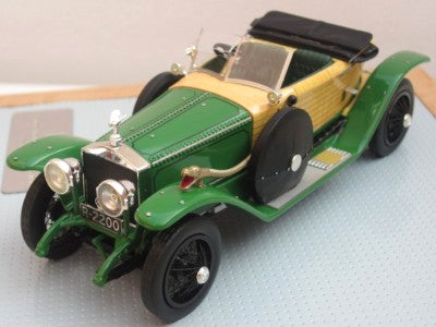 ギャラリービューアに画像をロードする, ロールスロイス シルバー Ghost Schapiro Schebera Skiff sn54PB 1914 グリーン/ウッド オープン 170台限定 /ilarioイラリオ 1/43 レジン ミニカー