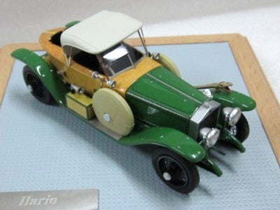 ギャラリービューアに画像をロードする, ロールスロイス シルバー Ghost Schapiro Schebera Skiff sn54PB 1914 グリーン/ウッド クローズ 50台限定 /ilarioイラリオ 1/43 レジン ミニカー