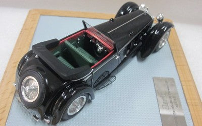 ギャラリービューアに画像をロードする, Daimler Double Six 50 Sport Corsica Drophead クーペ 1931 sn30661 オープントップ ブラック 110台限定 /ilarioイラリオ 1/43 レジン ミニカー