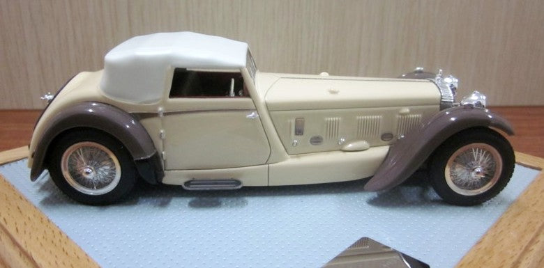 ギャラリービューアに画像をロードする, Daimler Double Six 50 Sport Corsica Drophead クーペ sn30661 オープントップ ベージュ/マルーン 110台限定/ilarioイラリオ 1/43 レジン ミニカー