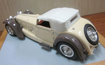 ギャラリービューアに画像をロードする, Daimler Double Six 50 Sport Corsica Drophead クーペ sn30661 オープントップ ベージュ/マルーン 110台限定/ilarioイラリオ 1/43 レジン ミニカー