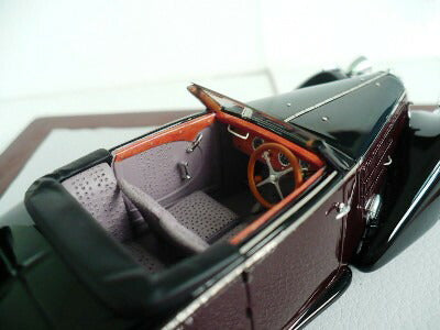 ギャラリービューアに画像をロードする, ブガッティ T57 Aravis 1938 Cabriolet DIeteren 57589 ブラック/バーガンディー 120台限定/ilarioイラリオ 1/43 レジン ミニカー