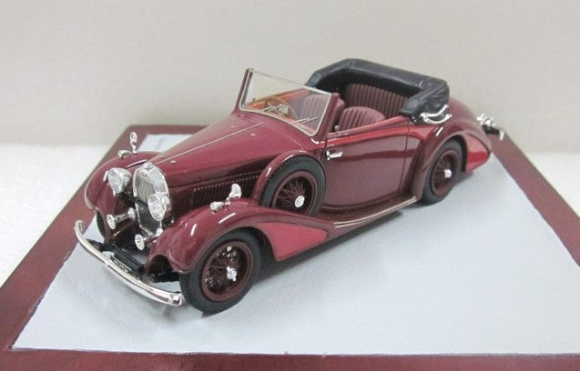 ギャラリービューアに画像をロードする, ブガッティ 57169 Cabriolet James Young 1934 オープントップ ボルドー/レッド 170台限定 /ilarioイラリオ 1/43 レジン ミニカー