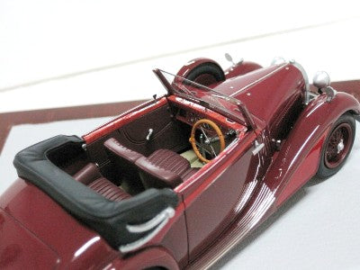 ギャラリービューアに画像をロードする, ブガッティ 57169 Cabriolet James Young 1934 オープントップ ボルドー/レッド 170台限定 /ilarioイラリオ 1/43 レジン ミニカー
