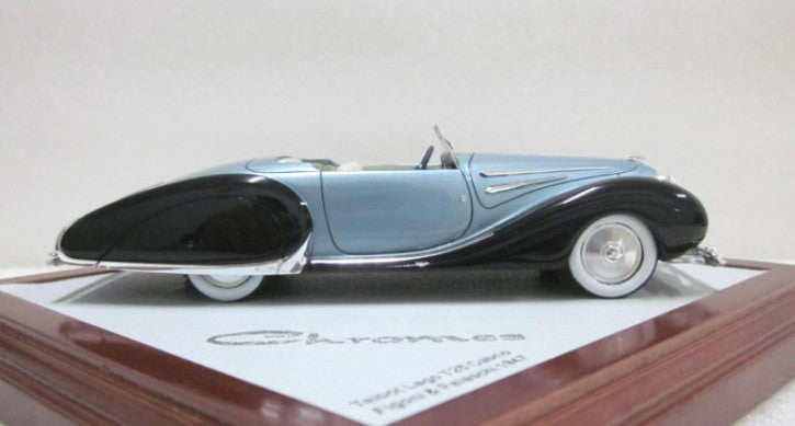 ギャラリービューアに画像をロードする, Talbot Lago T26 Cabriolet Figoni & Falaschi 1947 sn100109 2 tones Blueブルー 170台限定 /ilarioイラリオ 1/43 レジン ミニカー