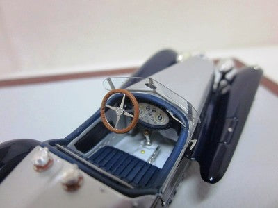 ギャラリービューアに画像をロードする, ブガッティ Type 57/59 スーパースポーツ スペシャルロードスター 1937 sn57608 ダークブルー/シルバー 170台限定 /ilarioイラリオ 1/43 レジン ミニカー
