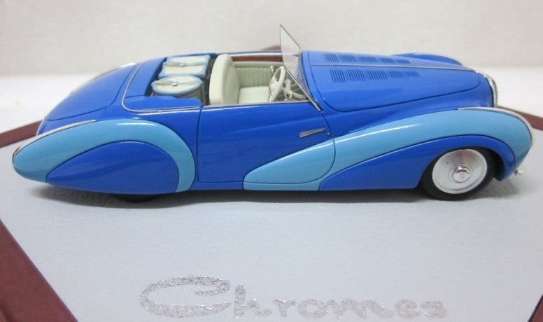 ギャラリービューアに画像をロードする, Delahaye 135 MS Cabriolet Faget Varnet 1949 sn801077 2 tones blueブルー 170台限定 /ilarioイラリオ 1/43 レジン ミニカー