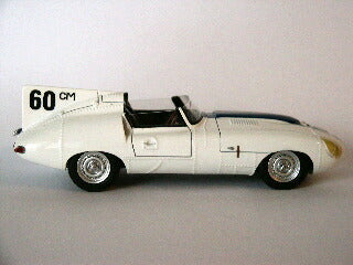 ギャラリービューアに画像をロードする, ジャガー E2A Street 1960 ホワイト/ブルーストライプ 120台限定/ilarioイラリオ 1/43 レジン ミニカー