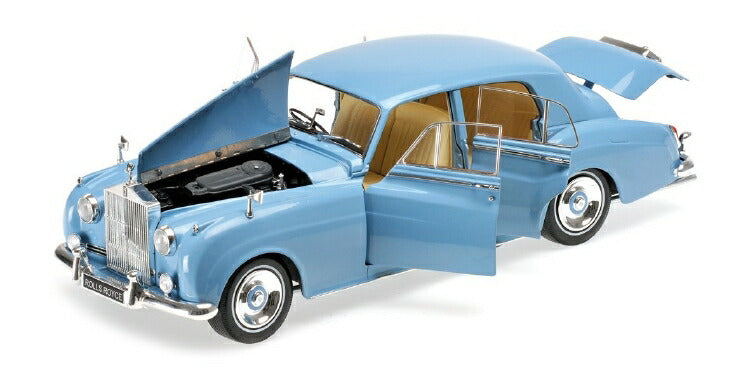 ギャラリービューアに画像をロードする, ロールスロイス | SILVER CLOUD II 1960 | LIGHT BLUE /Minichampsミニチャンプス 1/18 ミニカー