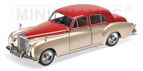 BENTLEYベントレー CONTINENTAL S2 STANDARD SALOON 1960 | SILVER DARK RED /Minichampsミニチャンプス 1/18 ミニカー