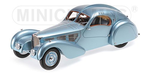 BUGATTIブガッティTYPE 57SC ATLANTIC 2-DOOR 1936 | LIGHT BLUE MET /Minichampsミニチャンプス 1/18 ミニカー