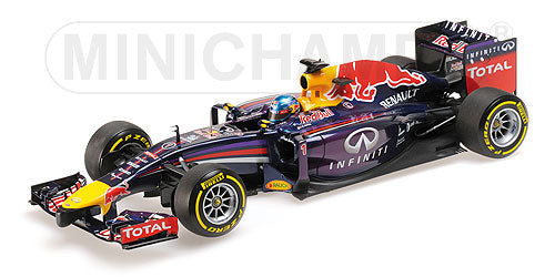 RED BULL | F1 RB10 N 1 SEASON 2014 SEBASTIAN VETTEL | BLUE MET VIOLET MET RED YELLOW /Minichampsミニチャンプス 1/18 ミニカー