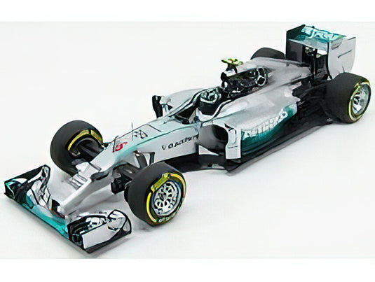 MERCEDES GP - F1 W05 AMG PETRONAS N 6 ABU DHABI GP 2014 NICO ROSBERG - SILVER GREEN /Minichamps 1/18 ミニカー