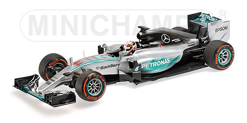 MERCEDES GP | F1 W06 AMG PETRONAS HYBRID N 44 WINNER JAPANESE GP LEWIS HAMILTON 2015 WORLD CHAMPION | SILVER GREEN /Minichampsミニチャンプス 1/18 ミニカー