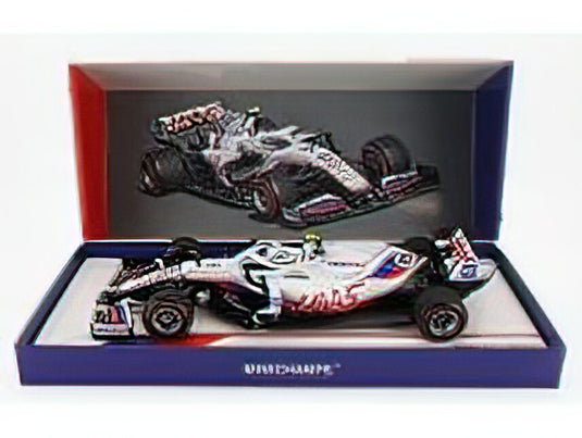HAAS - F1 VF-21 FERRARI 065/6 TEAM URALKALI N 47 BELGIUM GP 2021 MICK SCHUMACHER WITH MICHAEL SCHUMACHER RETRO HELMET LIVERY - WHITE BLUE RED /Minichampsミニチャンプス 1/18 ミニカー