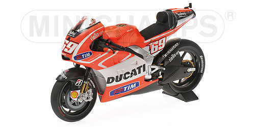 DUCATI | DESMOSEDICI GP13 DUCATI TEAM N 69 MOTOGP SEASON 2013 N.HAYDEN | RED FLUO WHITE BLACK /Minichampsミニチャンプス 1/12 ミニカー