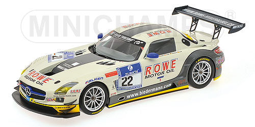 MERCEDES BENZメルセデスベンツ | SLS AMG GT3 ROWE RACING N 22 24h NURBURGRING 2012 GRAF - JAGER - ROLOFF - SEYFFARTH | WHITE /Minichampsミニチャンプス 1/18 ミニカー