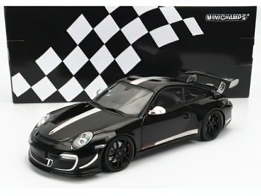 ポルシェ 911 (997) GT3 RS 4.0 2011 ブラック/シルバー/レッド/ MINICHAMPS 1/18 ミニカー