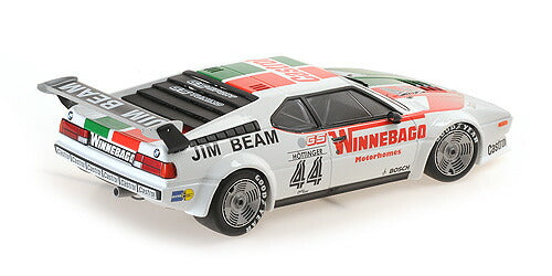 ギャラリービューアに画像をロードする, BMW - M1 M88 3.5L TEAM WINNEBAGO N 44 3rd PROCAR SERIES SILVERSTONE 1979 M.HOETTINGER - WHITE GREEN RED /ミニチャンプス 1/18 ミニカー
