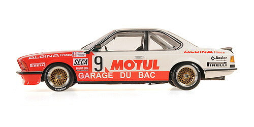 ギャラリービューアに画像をロードする, 1984 BMW 635 CSI Garage Du Bac/Motul スパ24時間 Hollinger/Giroix/Krucker ホワイト/レッド/ MINICHAMPS 1/18 ミニカー