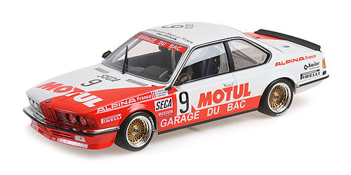 ギャラリービューアに画像をロードする, 1984 BMW 635 CSI Garage Du Bac/Motul スパ24時間 Hollinger/Giroix/Krucker ホワイト/レッド/ MINICHAMPS 1/18 ミニカー