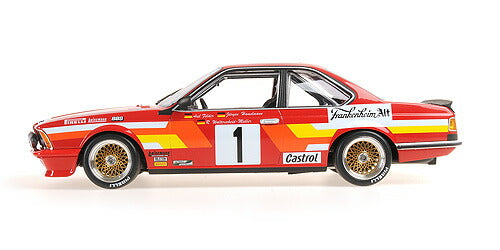 ギャラリービューアに画像をロードする, BMW - 6-SERIES 635 CSi TEAM AUTO BUDDE N 1 WINNER 24h NURBURGRING 1985 R.W.MULLER - F.HAMELMANN - A.FELDER - RED WHITE /ミニチャンプス 1/18 ミニカー
