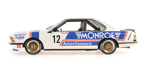 ギャラリービューアに画像をロードする, BMW - 6-SERIES 635 CSi TEAM MONROE N 12 500km MONZA 1985 C.BALLOT-LENA - M.DE DEYNE - WHITE BLUE /ミニチャンプス 1/18 ミニカー