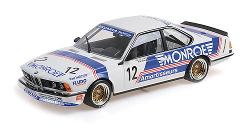 ギャラリービューアに画像をロードする, BMW - 6-SERIES 635 CSi TEAM MONROE N 12 500km MONZA 1985 C.BALLOT-LENA - M.DE DEYNE - WHITE BLUE /ミニチャンプス 1/18 ミニカー