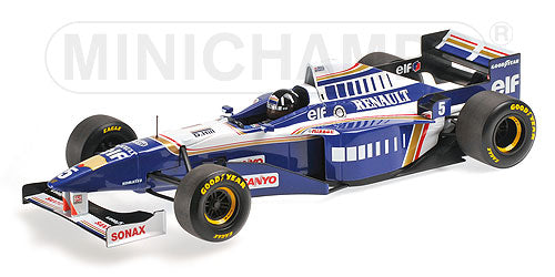 WILLIAMS | F1 FW18 RENAULT N 5 DAMON HILL 1996 WORLD CHAMPION | BLUE WHITE /Minichampsミニチャンプス 1/18 ミニカー