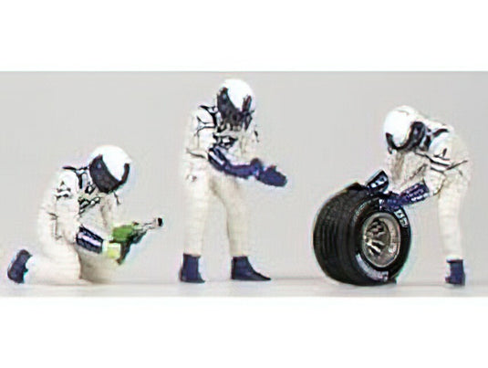 WILLIAMS - F1 PIT-STOP WILLIAMS 2002 CAMBIO GOMME POSTERIORE - FIGURES - WHITE BLUE /Minichamps 1/43 フィギュア ミニカー