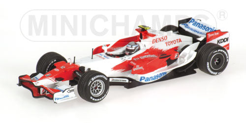 TOYOTAトヨタ | F1 TF107 N 12 2007 JARNO TRULLI | WHITE RED /Minichampsミニチャンプス 1/43 ミニカー