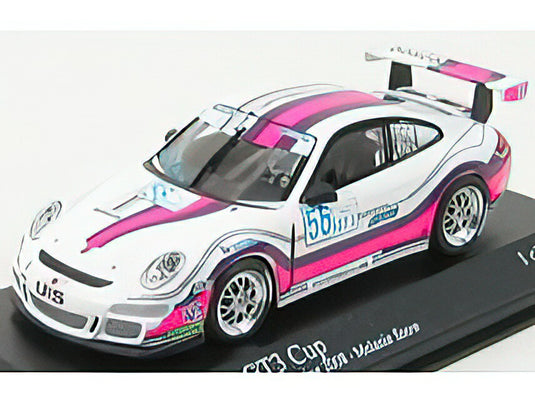 PORSCHE - 911 GT3 N 56 SNOW RACING IMSA CHALLENGE SEBRING 2008 M.SNOW - WHITE PINK /Minichamps 1/43 ミニカー