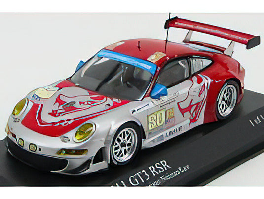 PORSCHE - 911 997 GT3 RSR TEAM FLYING LIZARD MOTORSPORT N 80 24h LE MANS 2009 J.BERGMEISTER - D.LAW - S.NEIMAN - RED SILVER /Minichamps 1/43 ミニカー