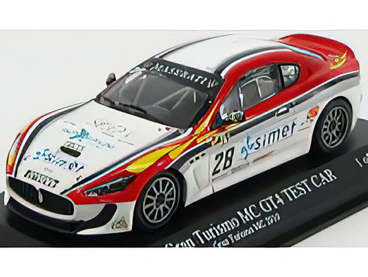 MASERATI - GRANTURISMO MC GT4 COUPE N 28 TROFEO GRANTURISMO MC 2010 SMURRA - WHITE RED /Minichamps 1/43 ミニカー