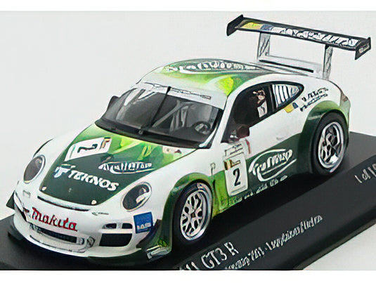 PORSCHE - 911 997 GT3 R TEAM PROSPEED COMPETITION N 2 FIA GT3 CHAMPIONSHIP 2011 LAPPALAINEN - HEYLEN - WHITE GREEN /Minichamps 1/43 ミニカー
