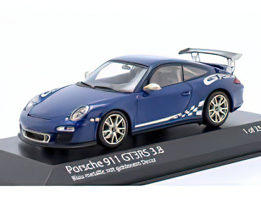 【予約】1-3月以降発売予定PORSCHE - 911 997-2 GT3 RS 3.8 COUPE 2009 - GOLD WHEELS - BLUE /Minichamps 1/43 ミニカー