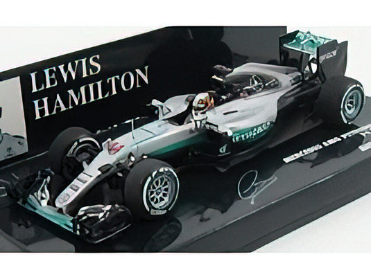 MERCEDES GP - F1 W07 HYBRID AMG PETRONAS N 44 2nd AUSTRALIAN GP 2016 LEWIS HAMILTON - SILVER GREEN /Minichamps 1/43 ミニカー