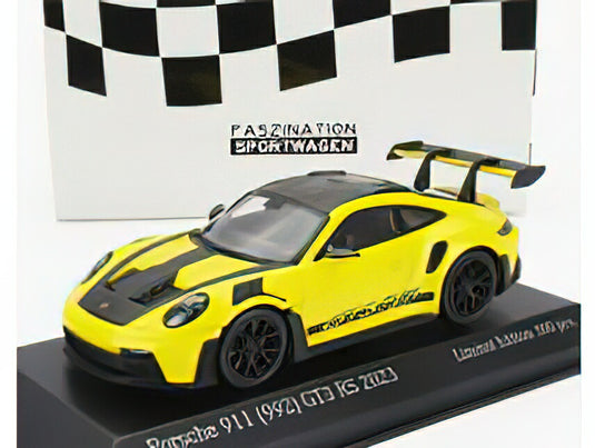【予約】1-3月以降発売予定PORSCHE - 911 992 GT3 RS COUPE WEISSACH PACKAGE 2023 - YELLOW BLACK /Minichamps 1/43 ミニカー