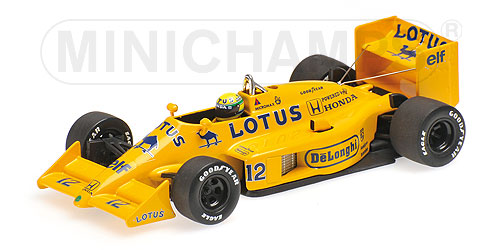 LOTUS | F1 HONDAホンダ99T N 12 SEASON 1987 AYRTON SENNA | YELLOW /Minichampsミニチャンプス 1/43 ミニカー