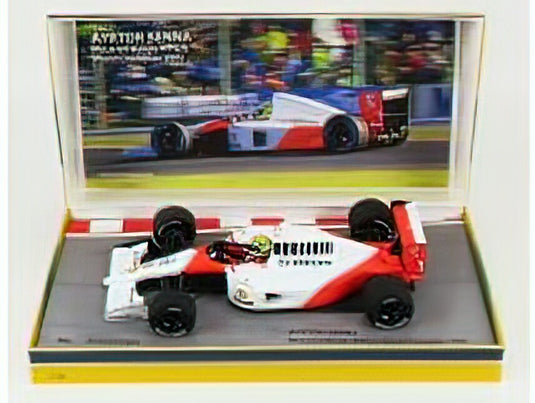 McLAREN F1 MP4/6 N 1 AYRTON SENNA SEASON 1991 WORLD CHAMPION - WHITE RED /Minichamps 1/18 ミニカー