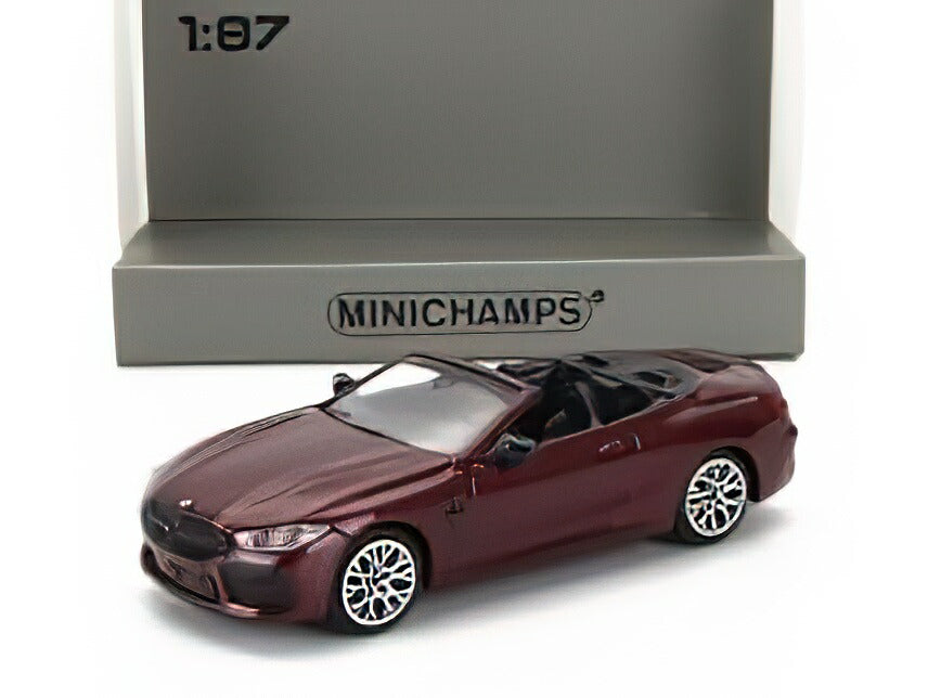BMW 8-SERIES CABRIOLET (G14) 2020 - RED MET/Minichamps 1/87ミニカー