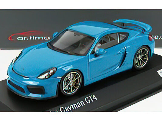 PORSCHE - CAYMAN GT4 COUPE 2015 - MIAMI BLUE /Minichamps 1/43 ミニカー