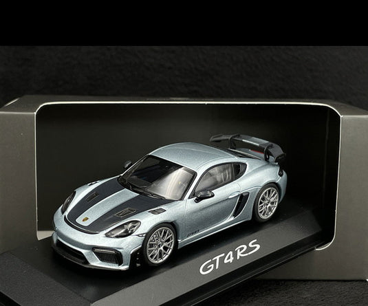 Porscheポルシェディーラー 718 Cayman GT4 RS 2022 Azzurro Thetys Metallic/Minichamps 1/43 ミニカー
