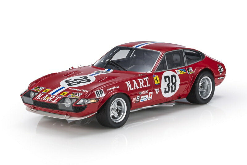 ギャラリービューアに画像をロードする, 【予約】2022年8月以降発売予定FERRARI - 365 GTB/4 DAYTONA 4.4L V12 NORTH AMERICAN RACING N.A.R.T. TEAM N 38 13th 24h LE MANS 1973 FRANCOIS MIGAULT - LUIGI CHINETTI JR. - RED /TOPMARQUES 1/18 ミニカー