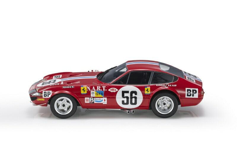 ギャラリービューアに画像をロードする, 【予約】2022年8月以降発売予定FERRARI - 365 GTB/4 DAYTONA 4.4L V12 NORTH AMERICAN RACING N.A.R.T. TEAM N 56 11th 24h LE MANS 1974 CHRISTIAN ETHUIN - LUCIEN GUITTENY - RED /TOPMARQUES 1/18 ミニカー